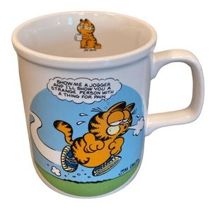 Enesco Garfield 1978 Coffee Mug Jim Davis Jogger